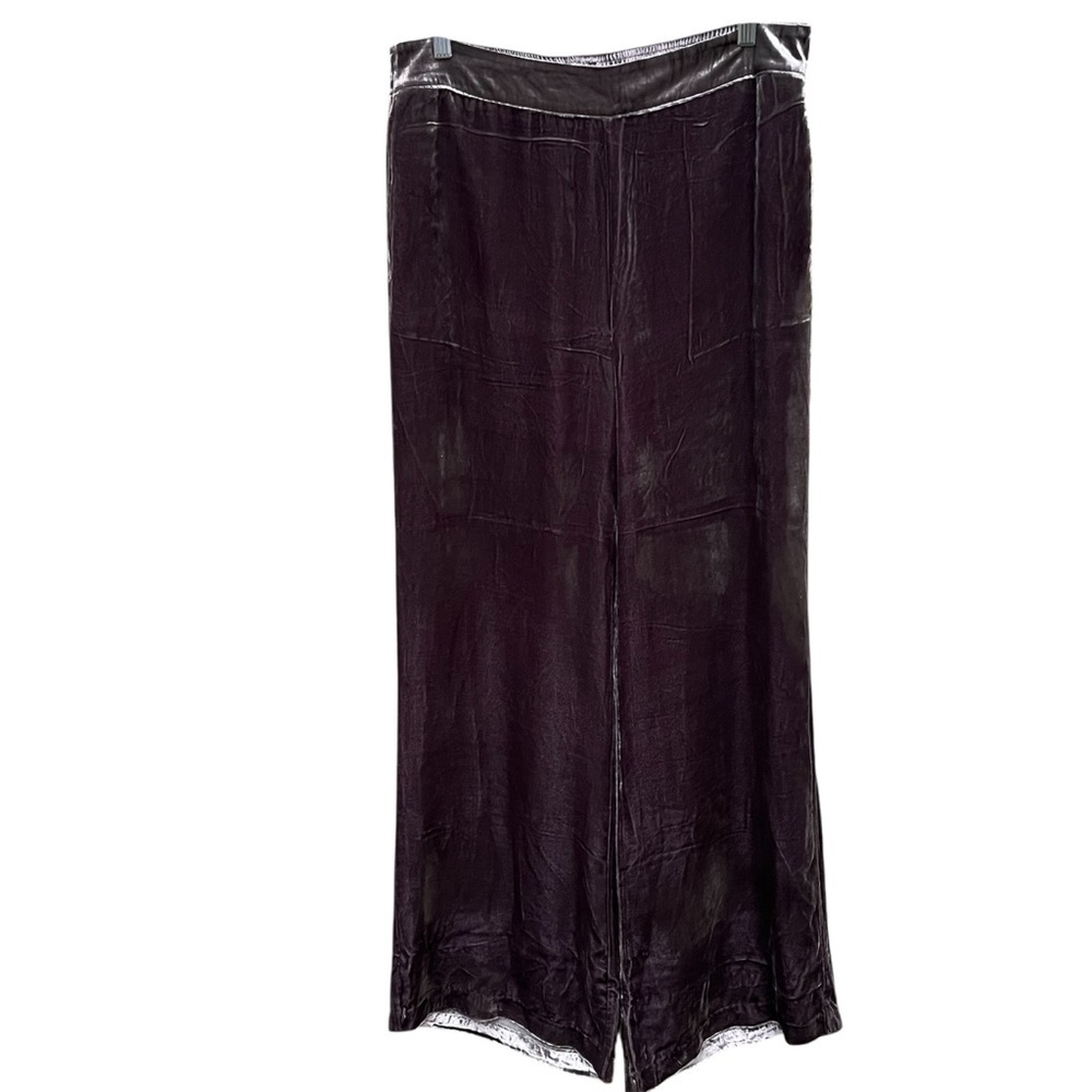 Sundance Velvet Silk Blend Soft Comfy Wide Leg Boho Pants Pull On — Size M